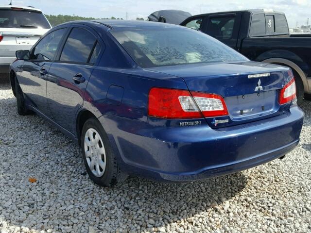 4A3AB36F09E006891 - 2009 MITSUBISHI GALANT ES BLUE photo 3