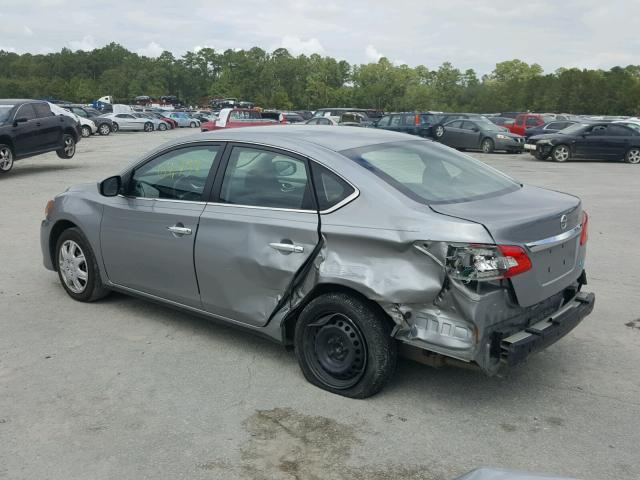 3N1AB7AP8EY250248 - 2014 NISSAN SENTRA S GRAY photo 3