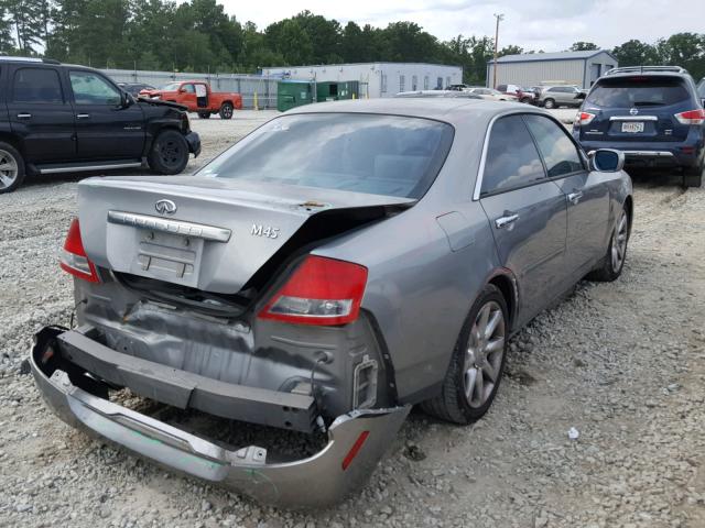 JNKAY41E24M400766 - 2004 INFINITI M45 GRAY photo 4