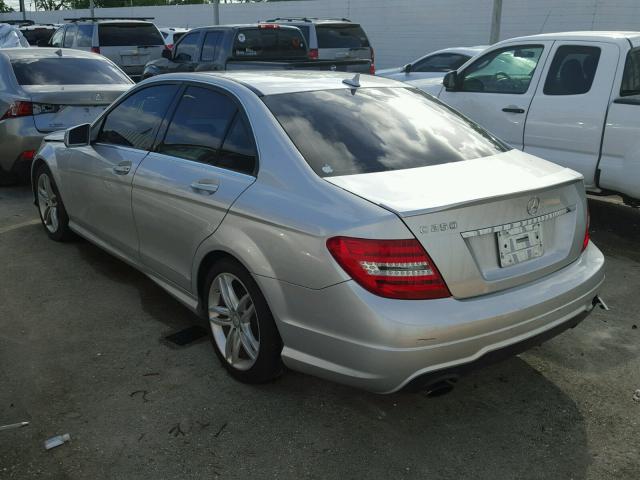 WDDGF4HB6DA858699 - 2013 MERCEDES-BENZ C 250 SILVER photo 3