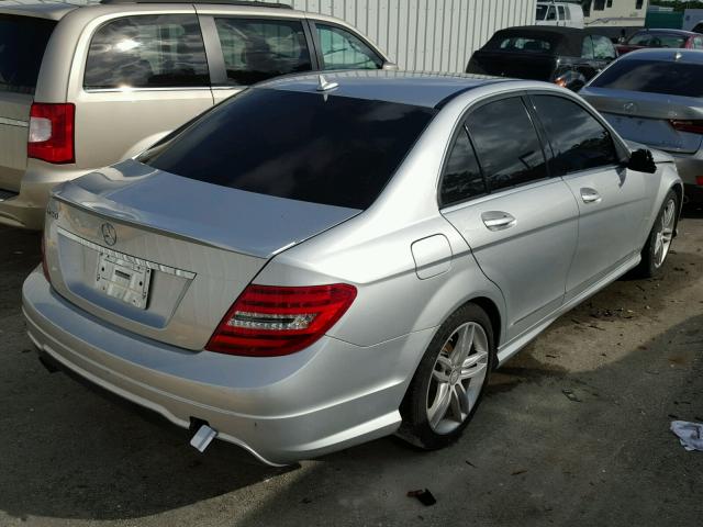 WDDGF4HB6DA858699 - 2013 MERCEDES-BENZ C 250 SILVER photo 4