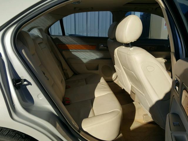 3LNHM26T07R649551 - 2007 LINCOLN MKZ WHITE photo 6