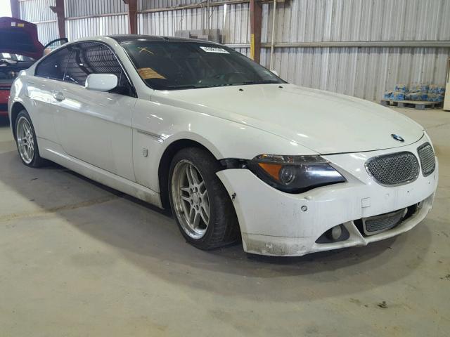 WBAEH73485B192671 - 2005 BMW 645 CI AUT WHITE photo 1