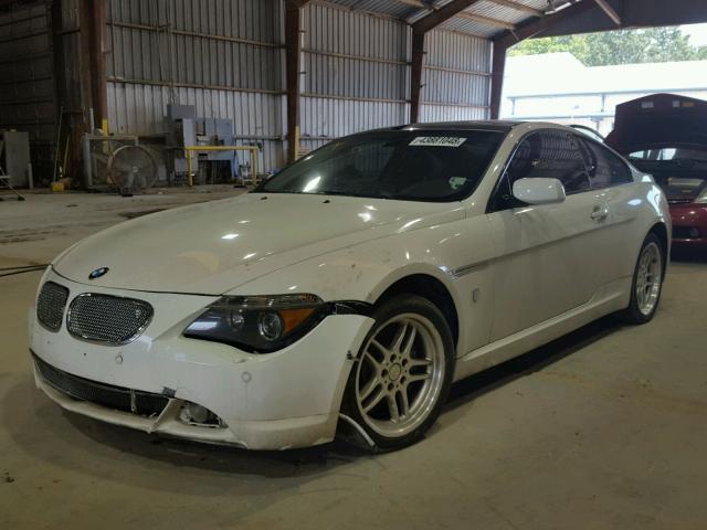 WBAEH73485B192671 - 2005 BMW 645 CI AUT WHITE photo 2