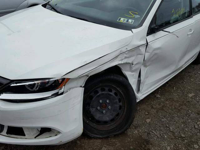 3VW2K7AJ5EM235790 - 2014 VOLKSWAGEN JETTA BASE 白色 照片 9