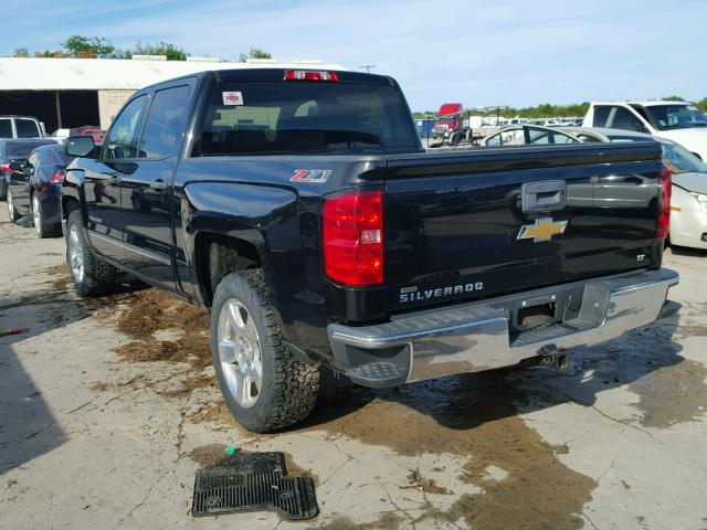 3GCUKREC5EG214925 - 2014 CHEVROLET SILVERADO BLACK photo 3