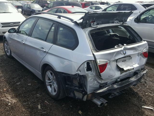 WBAVT73568FZ37454 - 2008 BMW 328 XIT SILVER photo 3