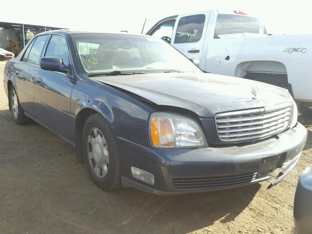 1G6KD54Y01U117522 - 2001 CADILLAC DEVILLE BLUE photo 1