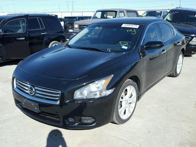 1N4AA5AP1DC846609 - 2013 NISSAN MAXIMA S BLACK photo 2