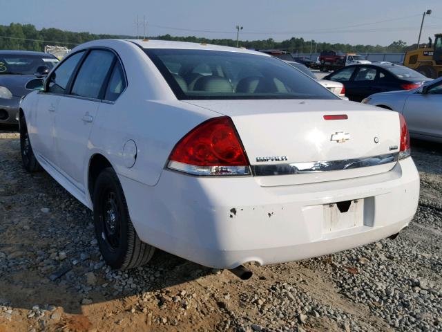 2G1WD5EM9B1263644 - 2011 CHEVROLET IMPALA POL WHITE photo 3