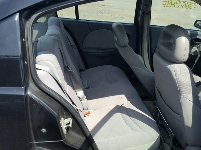 1G8AZ52FX4Z172279 - 2004 SATURN ION LEVEL BLACK photo 6