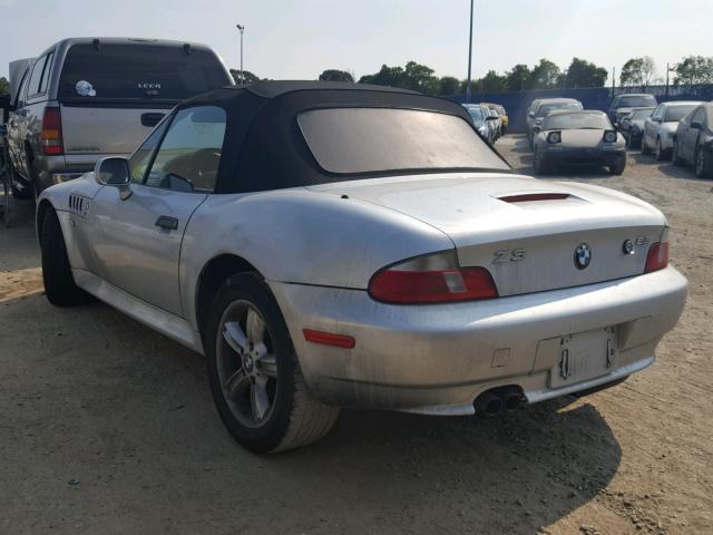 4USCH9347YLF83361 - 2000 BMW Z3 2.3 GRAY photo 3