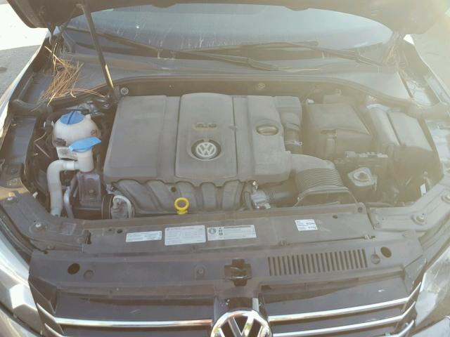 1VWAP7A30EC015330 - 2014 VOLKSWAGEN PASSAT S GRAY photo 7
