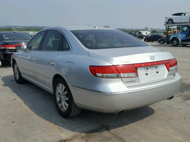 KMHFC46FX7A214854 - 2007 HYUNDAI AZERA SE SILVER photo 3