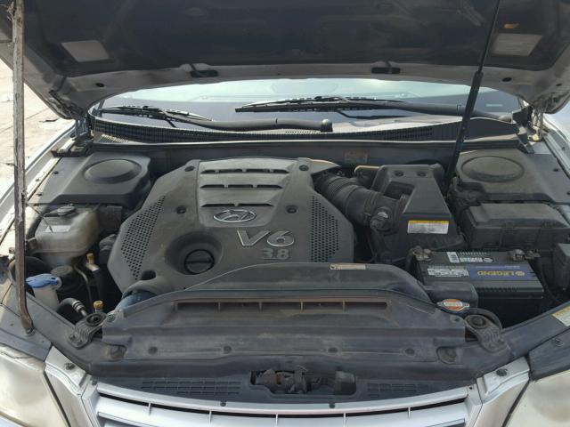 KMHFC46FX7A214854 - 2007 HYUNDAI AZERA SE SILVER photo 7