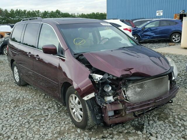 5FNRL3H62AB041242 - 2010 HONDA ODYSSEY EX RED photo 1