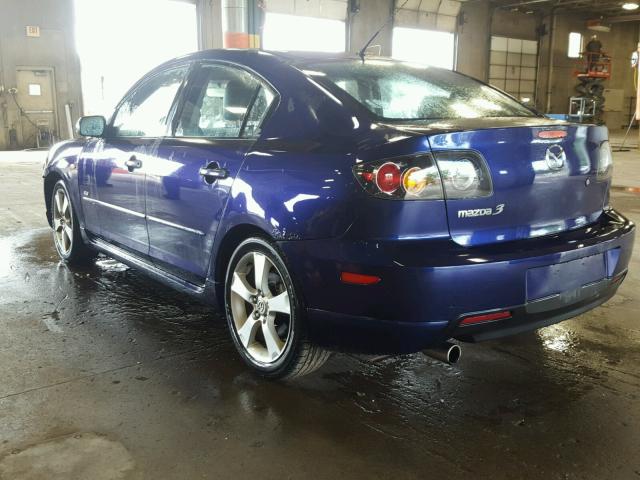 JM1BK323651319495 - 2005 MAZDA 3 S BLUE photo 3