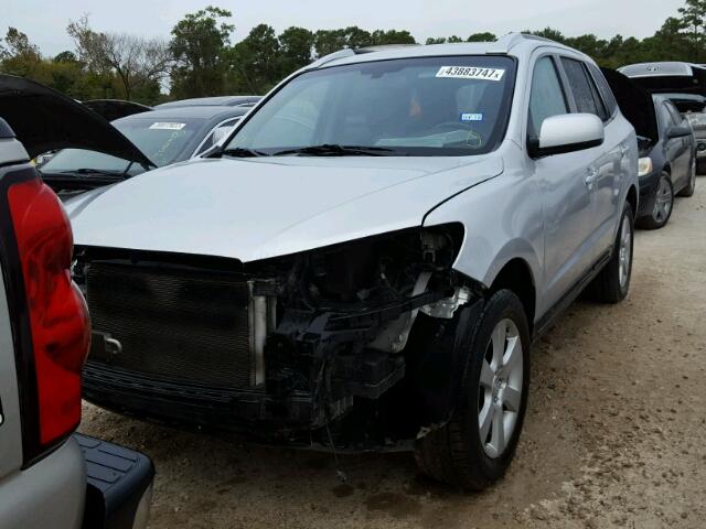 5NMSH13E98H140865 - 2008 HYUNDAI SANTA FE S SILVER photo 2