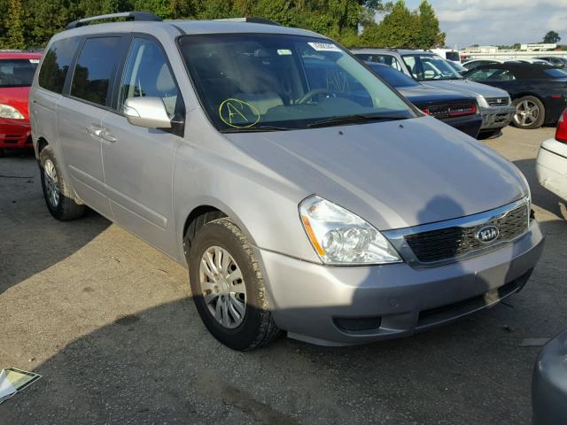 KNDMG4C74B6401130 - 2011 KIA SEDONA SILVER photo 1