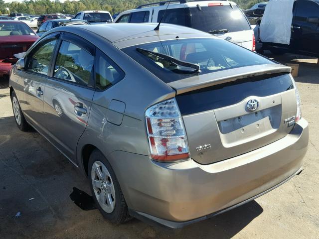 JTDKB20U187792311 - 2008 TOYOTA PRIUS TAN photo 3