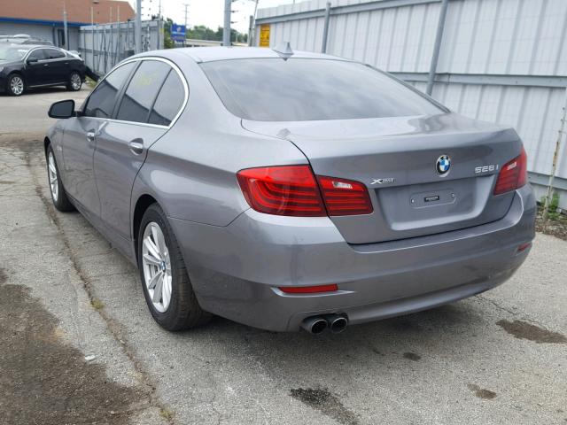 WBA5A7C57GG148244 - 2016 BMW 528 XI GRAY photo 3