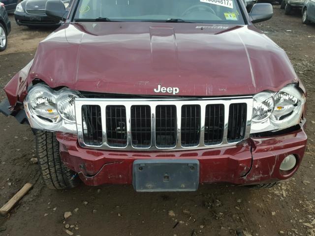 1J8GR48K77C539864 - 2007 JEEP GRAND CHER RED photo 7