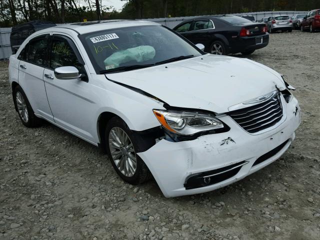 1C3CCBCG1DN706593 - 2013 CHRYSLER 200 LIMITE WHITE photo 1