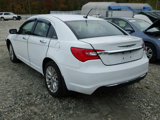 1C3CCBCG1DN706593 - 2013 CHRYSLER 200 LIMITE WHITE photo 3