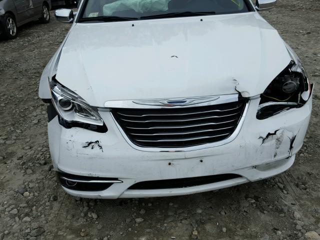 1C3CCBCG1DN706593 - 2013 CHRYSLER 200 LIMITE WHITE photo 9