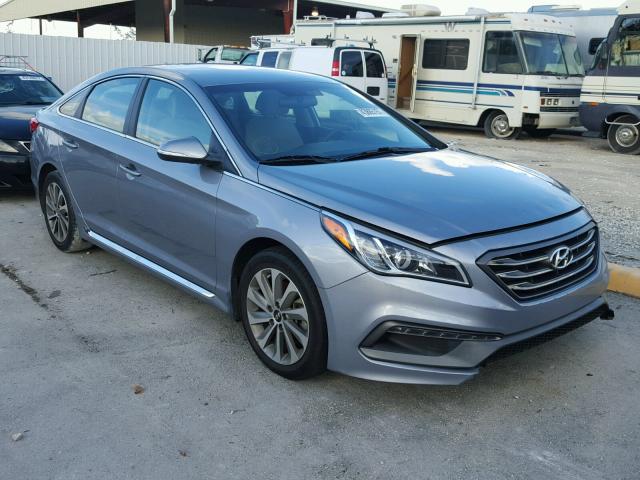 5NPE34AF3GH337539 - 2016 HYUNDAI SONATA SPO GRAY photo 1