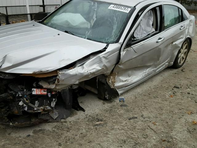 1C3LC66M37N549422 - 2007 CHRYSLER SEBRING LI SILVER photo 10