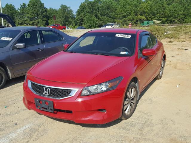 1HGCS12398A019383 - 2008 HONDA ACCORD LX- RED photo 2