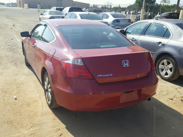 1HGCS12398A019383 - 2008 HONDA ACCORD LX- RED photo 3