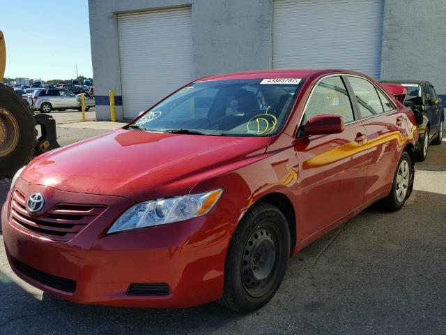 4T4BE46K68R022164 - 2008 TOYOTA CAMRY MAROON photo 2