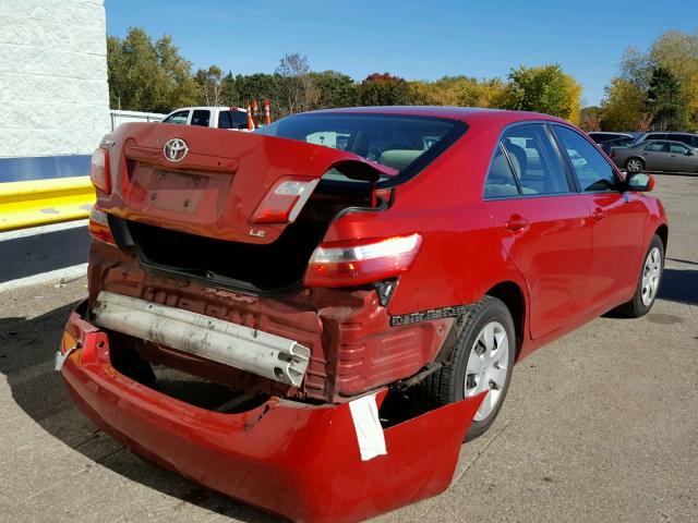 4T4BE46K68R022164 - 2008 TOYOTA CAMRY MAROON photo 4