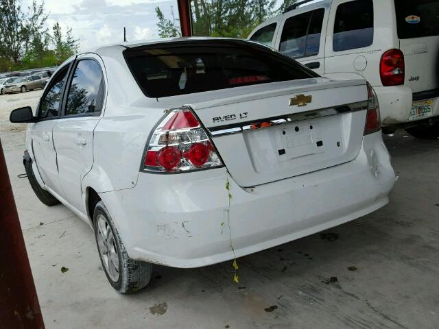 KL1TG5DE5BB226304 - 2011 CHEVROLET AVEO LT WHITE photo 3