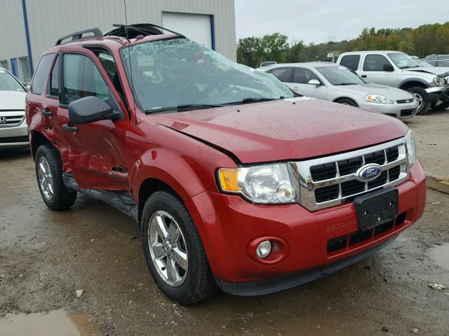 1FMCU0DG9AKB80444 - 2010 FORD ESCAPE RED photo 1