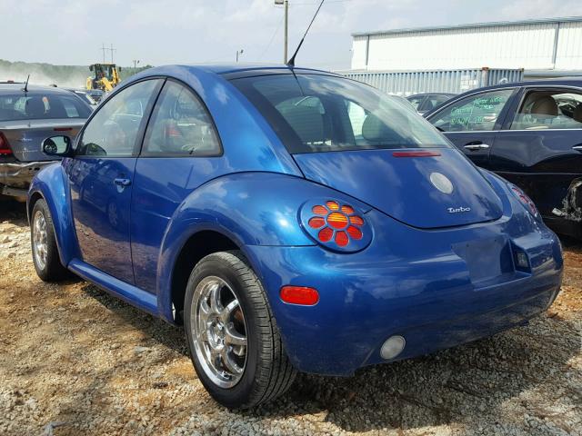 3VWCD31C84M409004 - 2004 VOLKSWAGEN NEW BEETLE BLUE photo 3