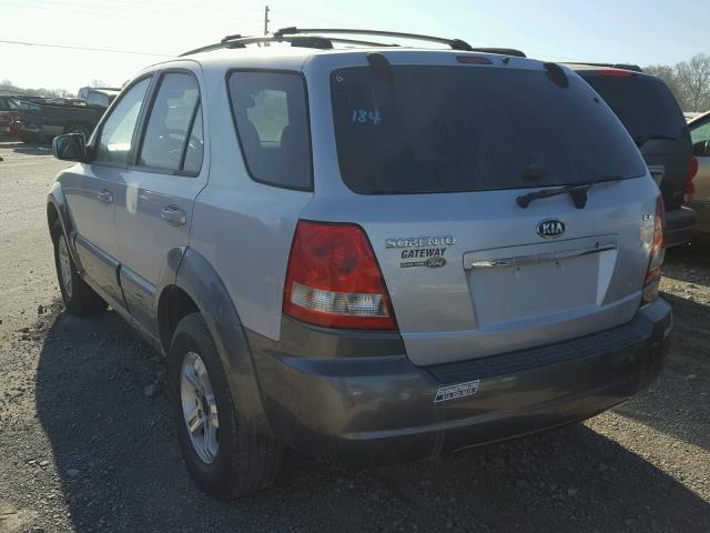 KNDJD733565512310 - 2006 KIA SORENTO SILVER photo 3