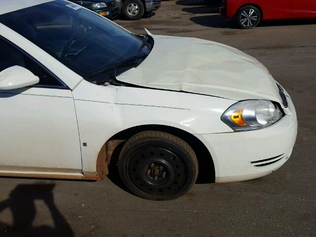 2G1WT55K689220438 - 2008 CHEVROLET IMPALA LT WHITE photo 9