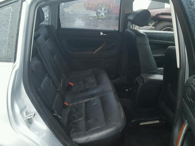 WVWRH63B12P185251 - 2002 VOLKSWAGEN PASSAT GLX SILVER photo 6