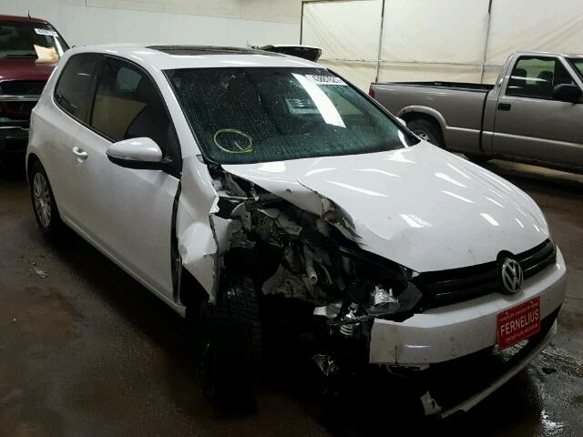 WVWAB7AJ6BW275547 - 2011 VOLKSWAGEN GOLF WHITE photo 1