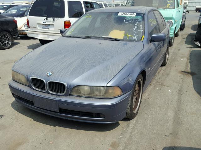 WBADT63422CH96701 - 2002 BMW 530 I AUTO BLUE photo 2