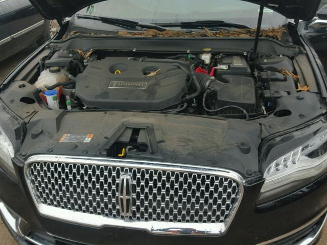 3LN6L5A95HR605389 - 2017 LINCOLN MKZ შავი ფოტო 7