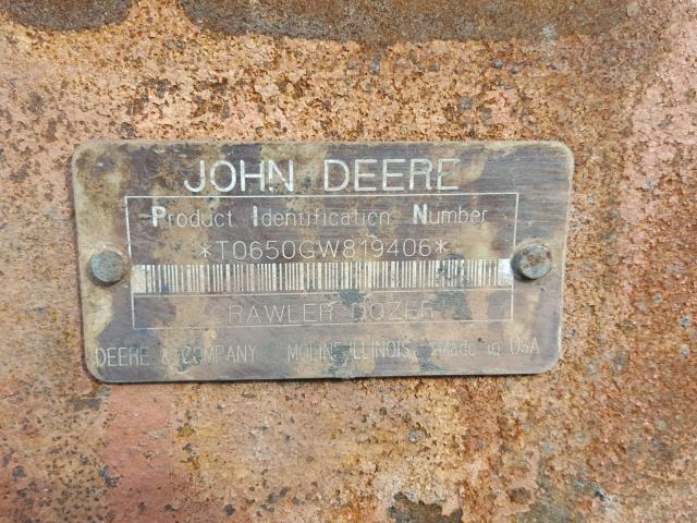 T0650GW819406 - 1996 JOHN DEERE 650G YELLOW photo 10