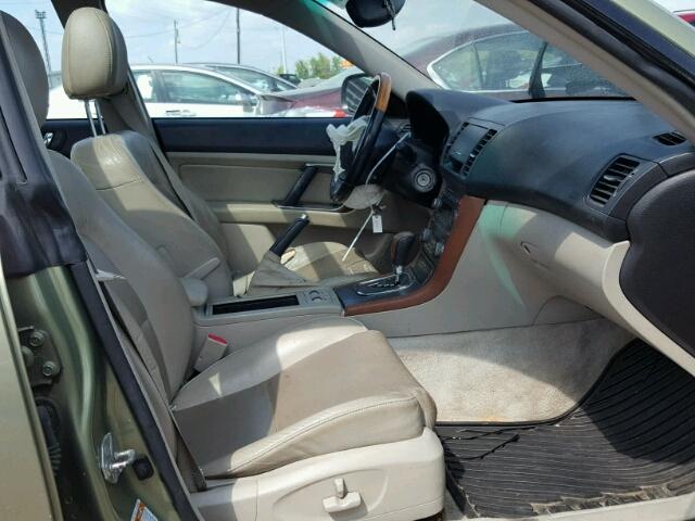 4S4BP86C854317315 - 2005 SUBARU LEGACY OUT GREEN photo 5