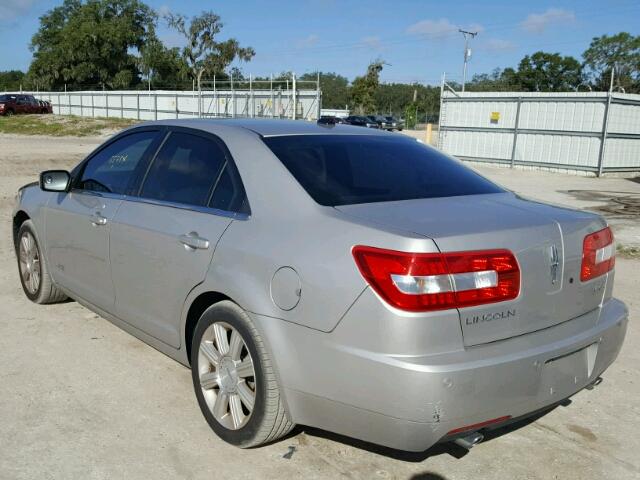 3LNHM26T18R634171 - 2008 LINCOLN MKZ SILVER photo 3