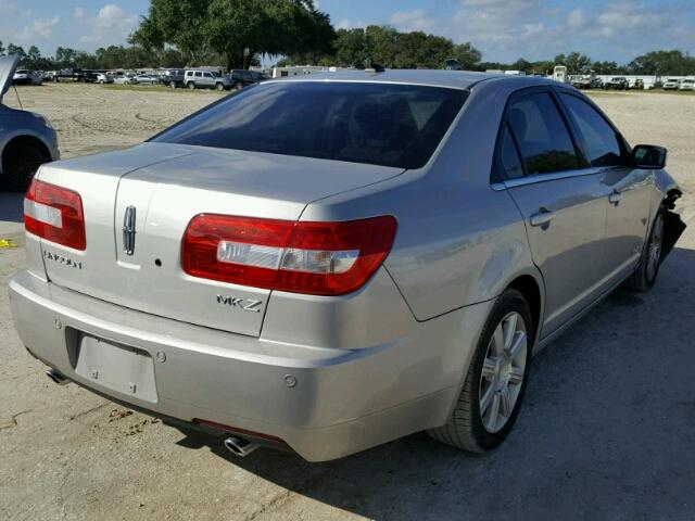 3LNHM26T18R634171 - 2008 LINCOLN MKZ SILVER photo 4