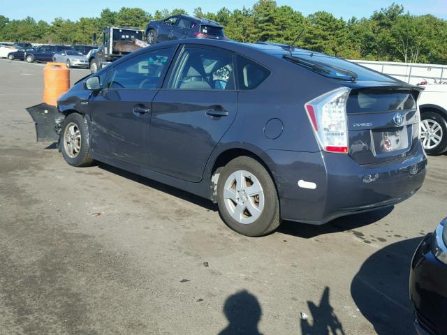 JTDKN3DU5A0061015 - 2010 TOYOTA PRIUS GRAY photo 3