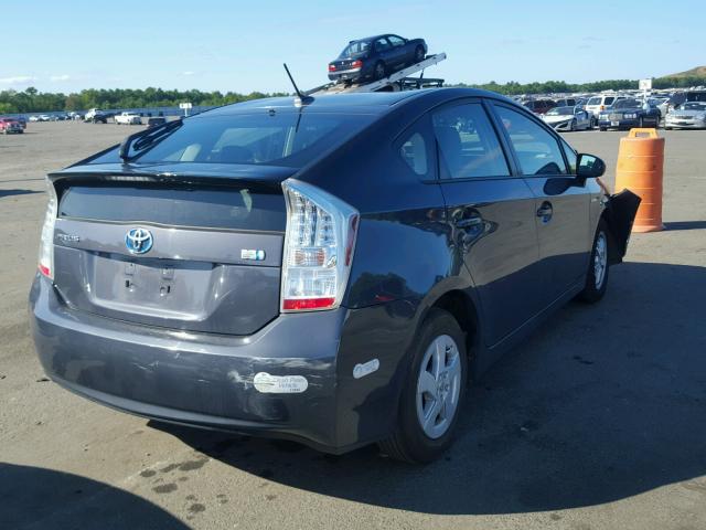 JTDKN3DU5A0061015 - 2010 TOYOTA PRIUS GRAY photo 4